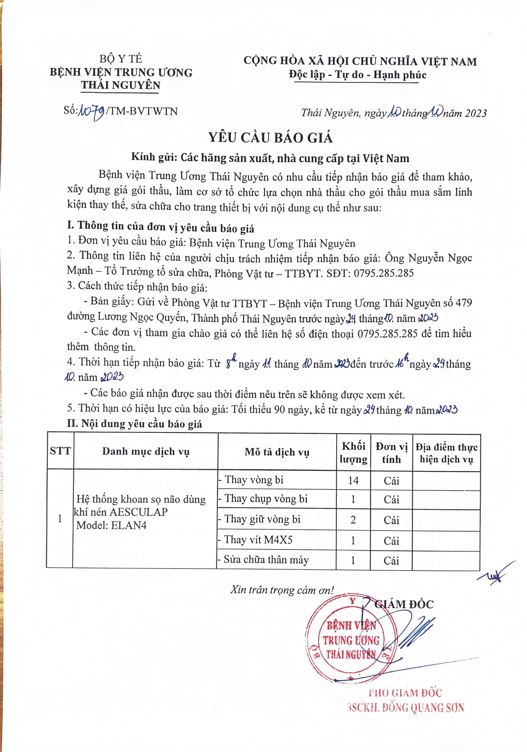 BỆNH VIỆN TRUNG ƯƠNG THÁI NGUYÊN
